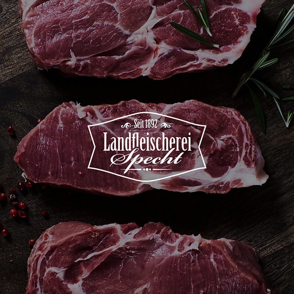 Logo Branding Design Landfleischerei Specht